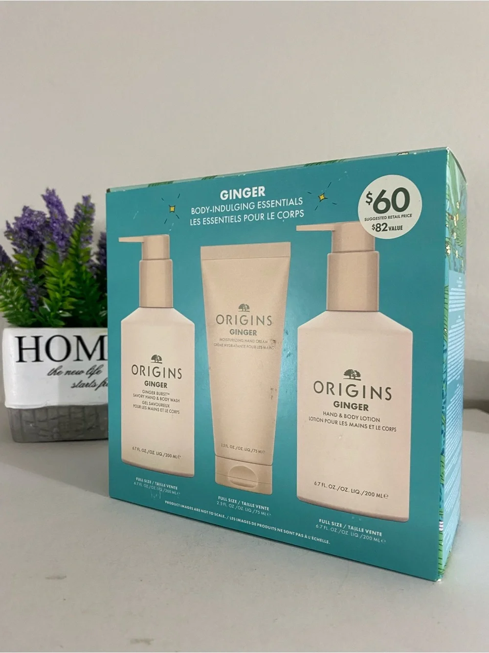 Origins Ginger Body-Indulging Essentials Hand & Body Wash + Hand Cream + Lotion
